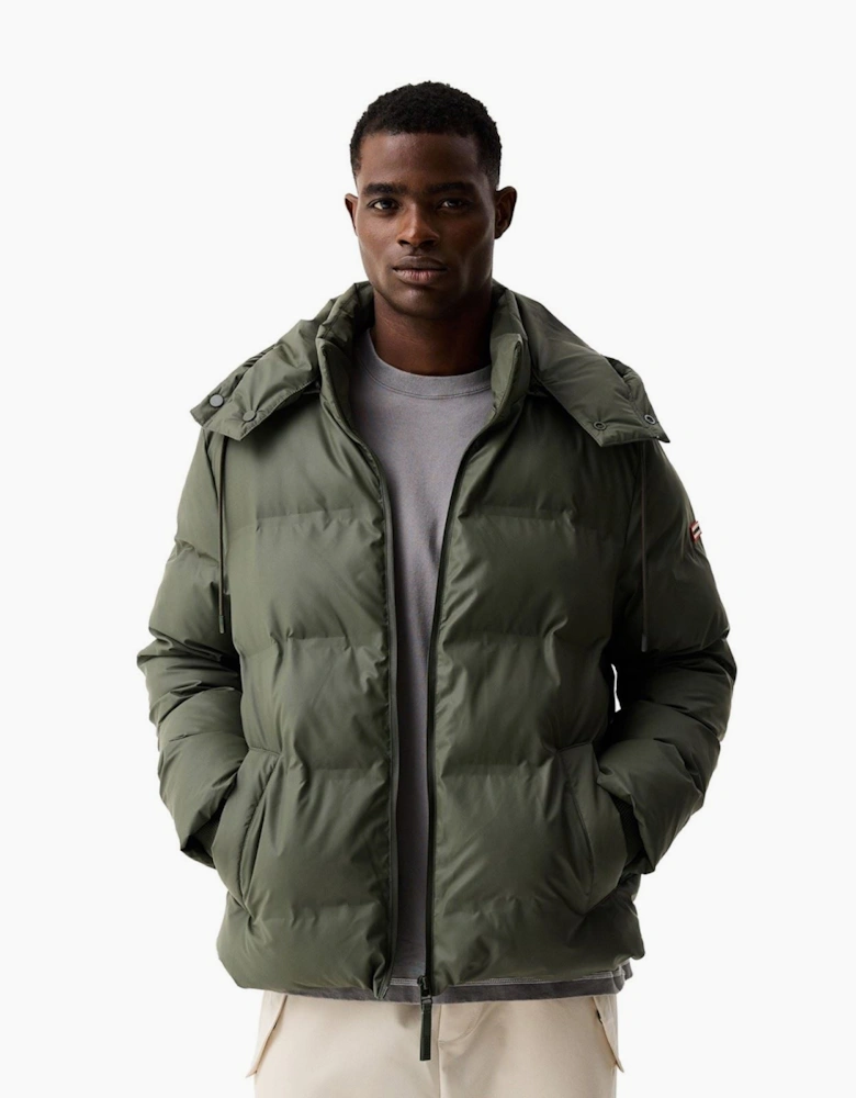 Hunter Wiley Men's Green Puffer Jacket