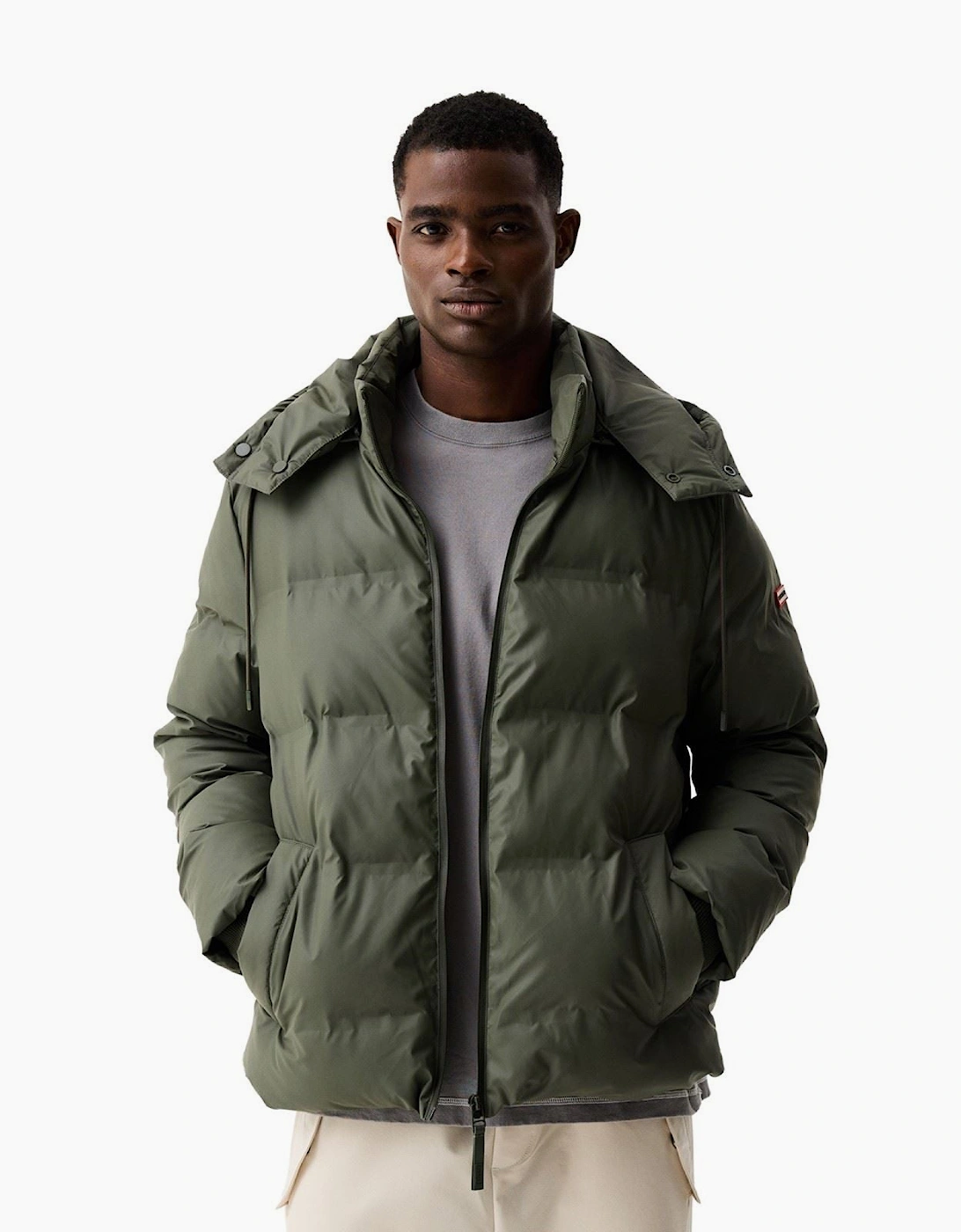 Hunter Wiley Men's Green Puffer Jacket