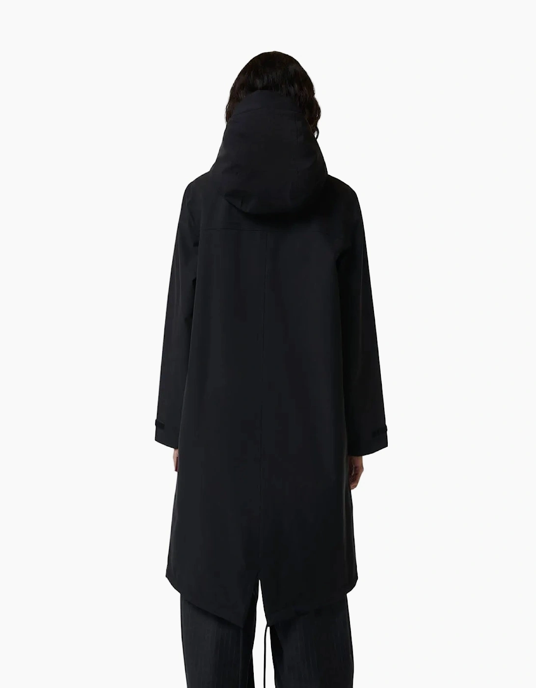 Hunter Originals Long Waterproof Women's Black Rain Jacket