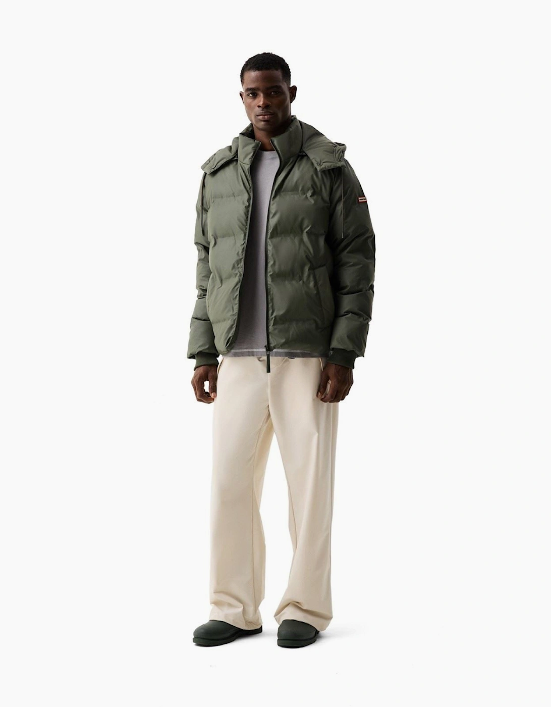 Hunter Wiley Men's Green Puffer Jacket