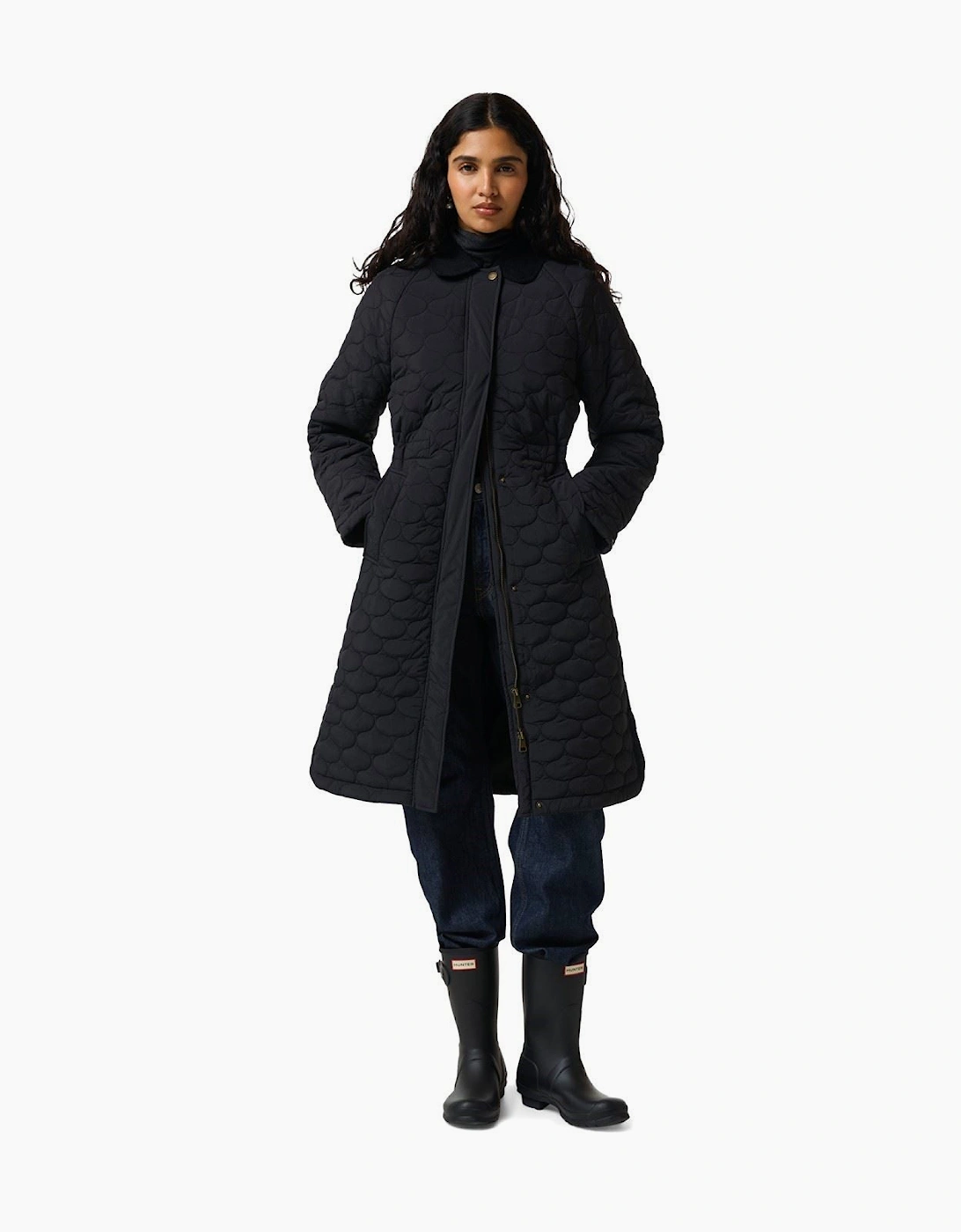 Hunter Somerset Women's Black Quilted Coat