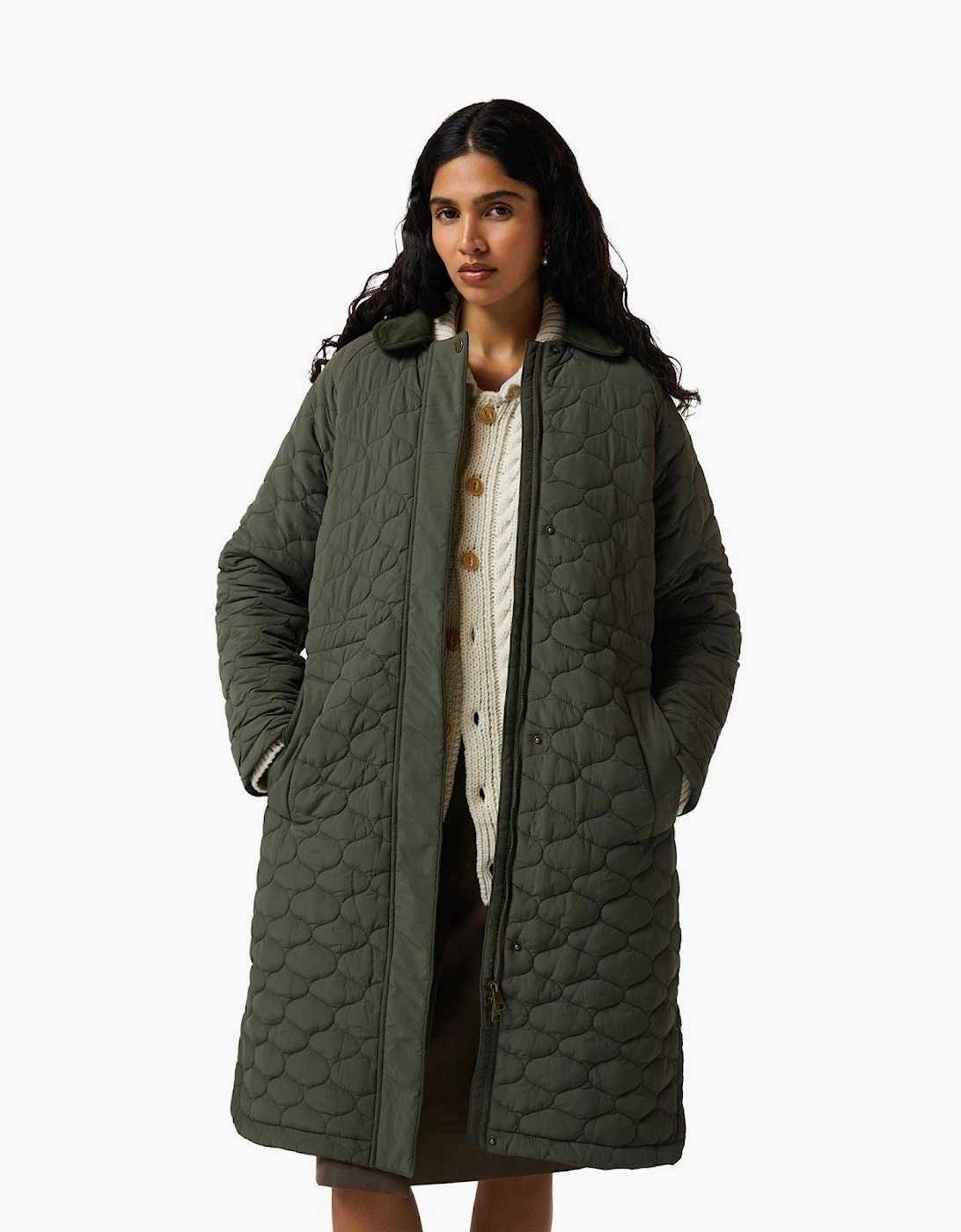 Hunter Somerset Women's Green Quilted Coat