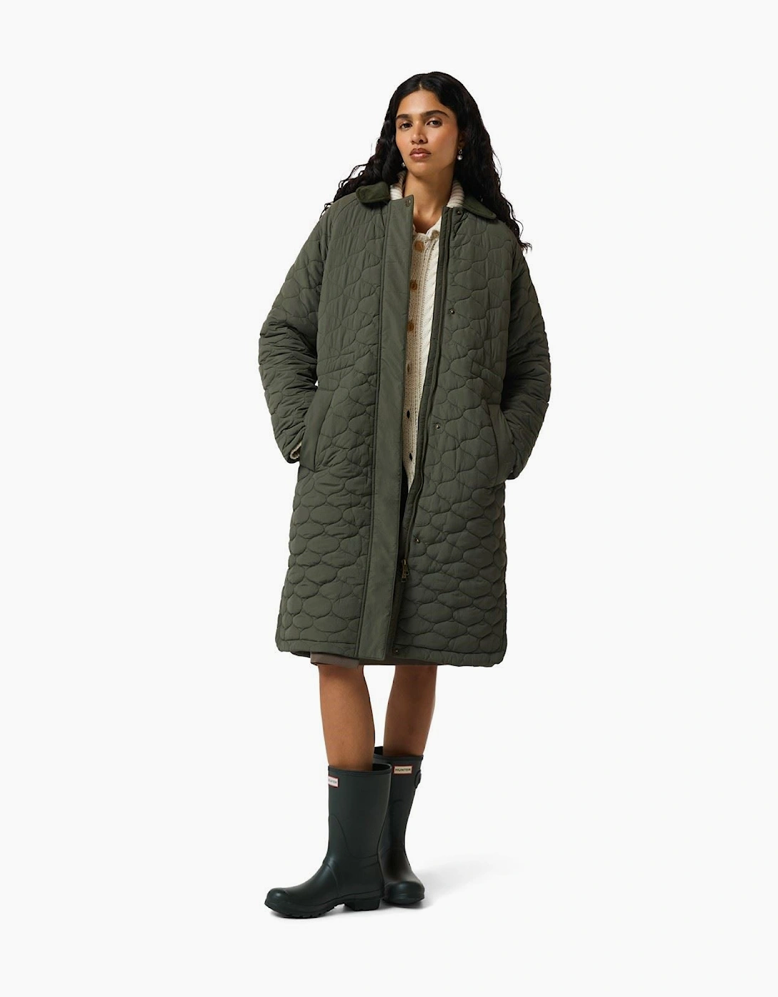 Hunter Somerset Women's Green Quilted Coat