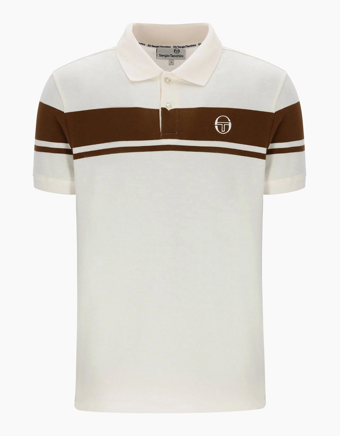 SERGIO TACCHINI YOUNG LINE POLO GARDENIA/POTTING SOIL