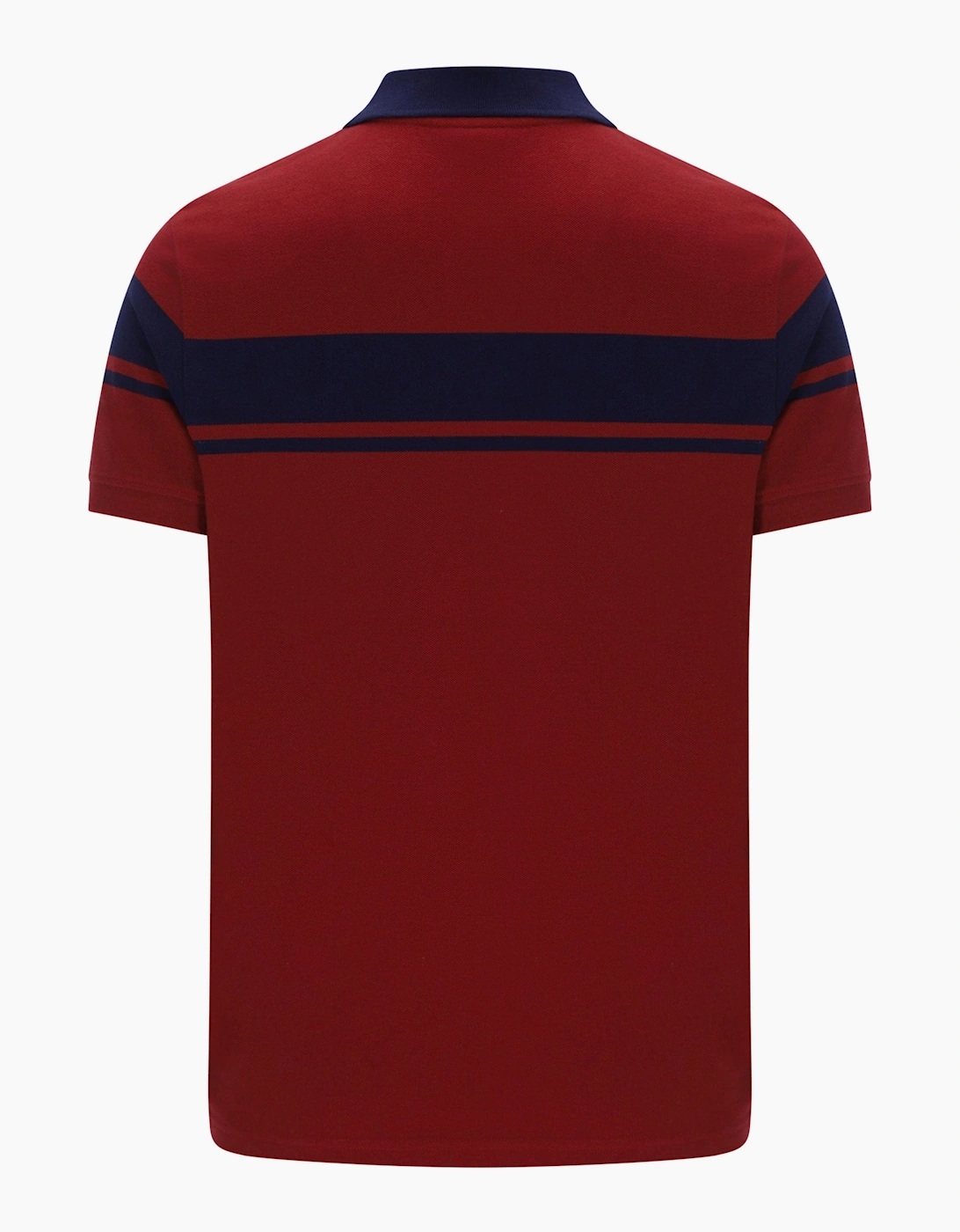 SERGIO TACCHINI YOUNG LINE POLO MERLOT/MARITIME BLUE