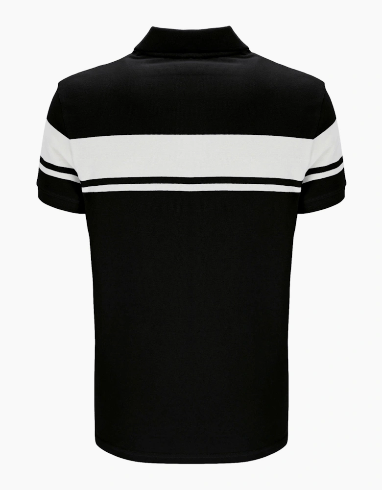 SERGIO TACCHINI YOUNG LINE POLO BLACK/WHITE