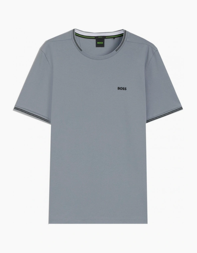Hugo Boss Men's Grey Regular Fit Taul T-shirt.