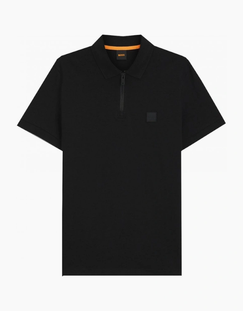 Hugo Boss Men's Black Passerzip Polo Shirt