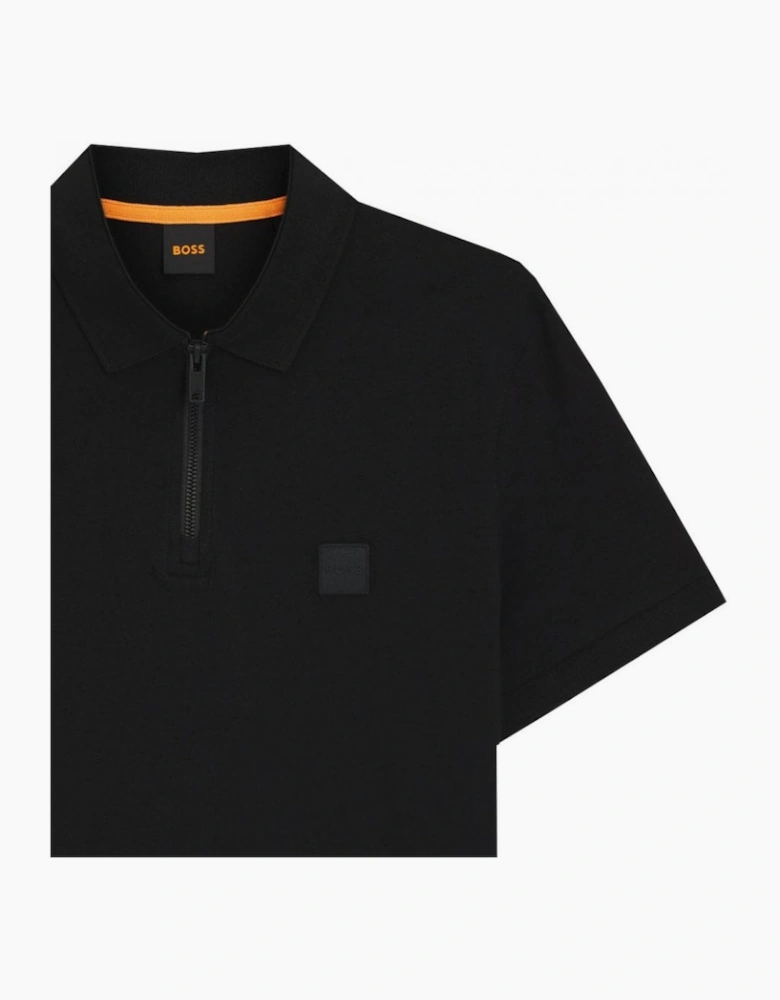 Hugo Boss Men's Black Passerzip Polo Shirt