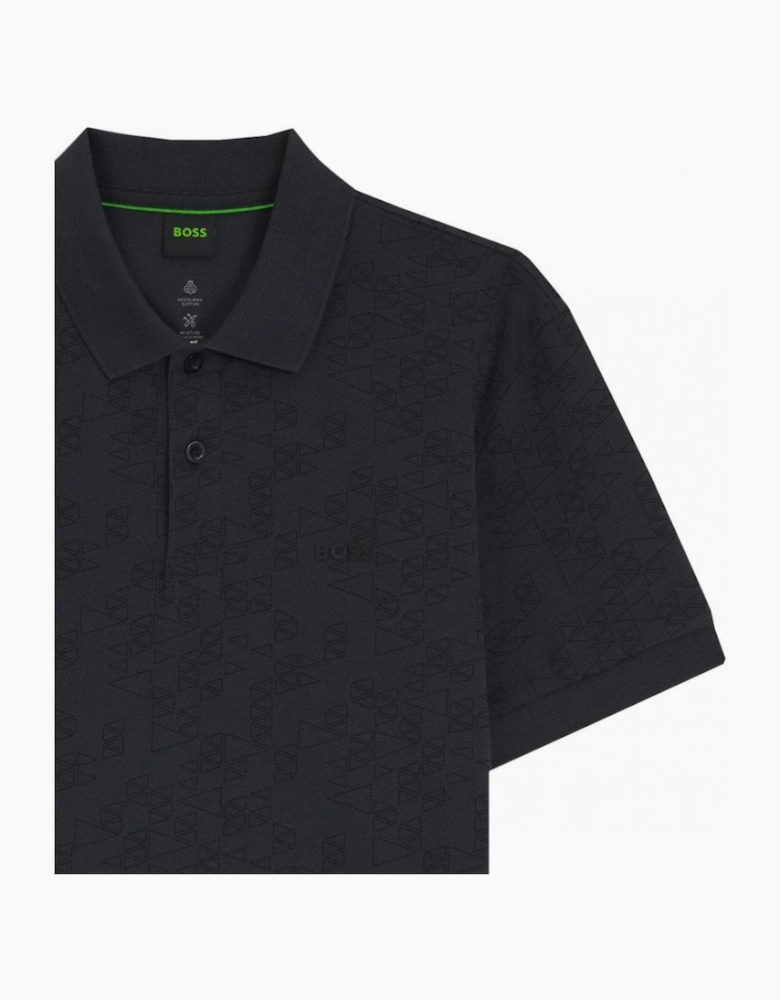 Hugo Boss Men's Navy All Over Print Polo Shirt
