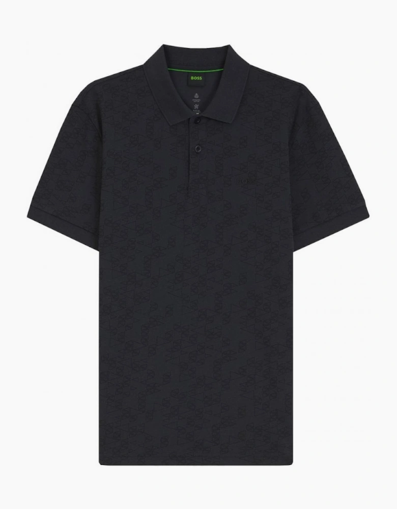 Hugo Boss Men's Navy All Over Print Polo Shirt