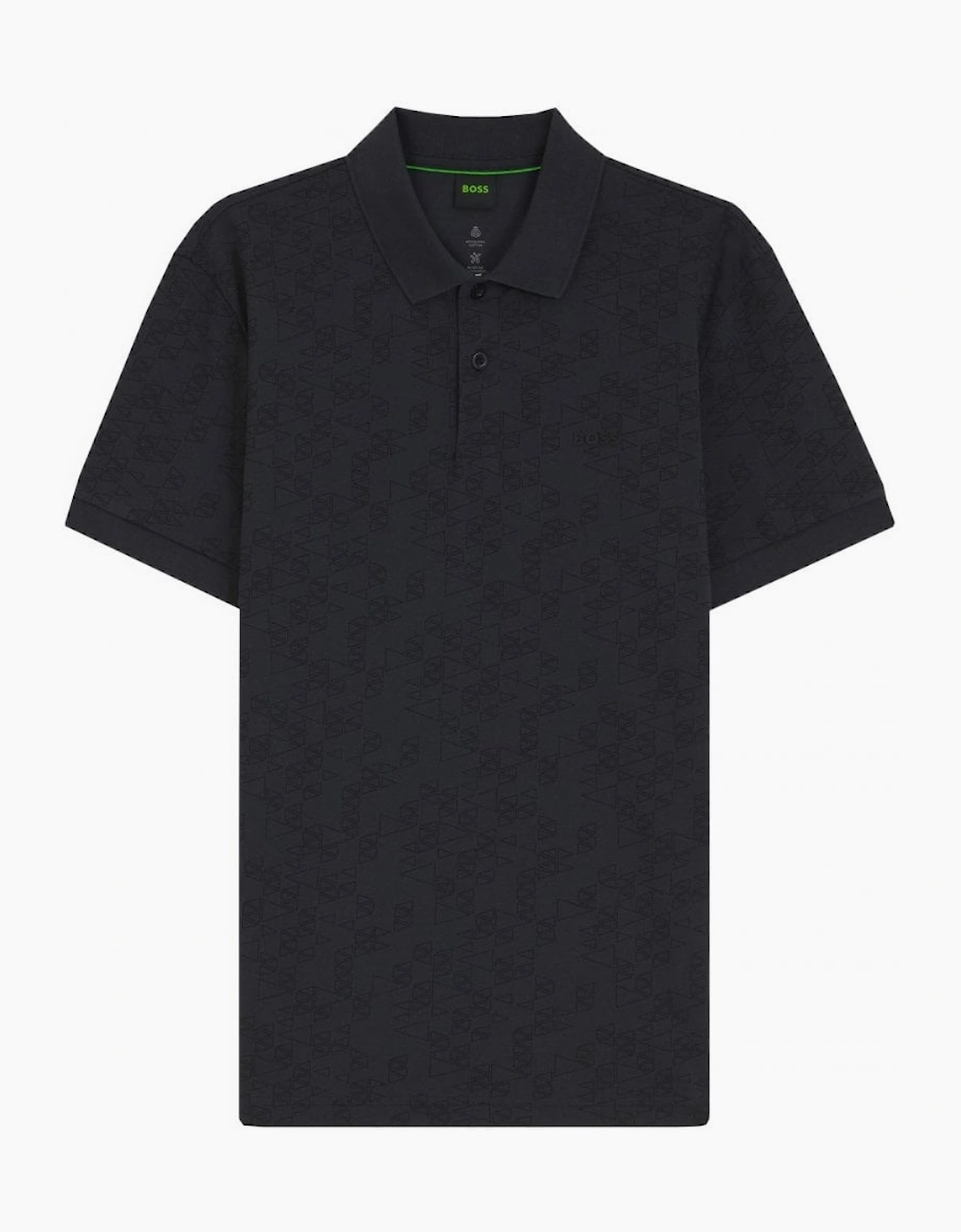 Hugo Boss Men's Navy All Over Print Polo Shirt