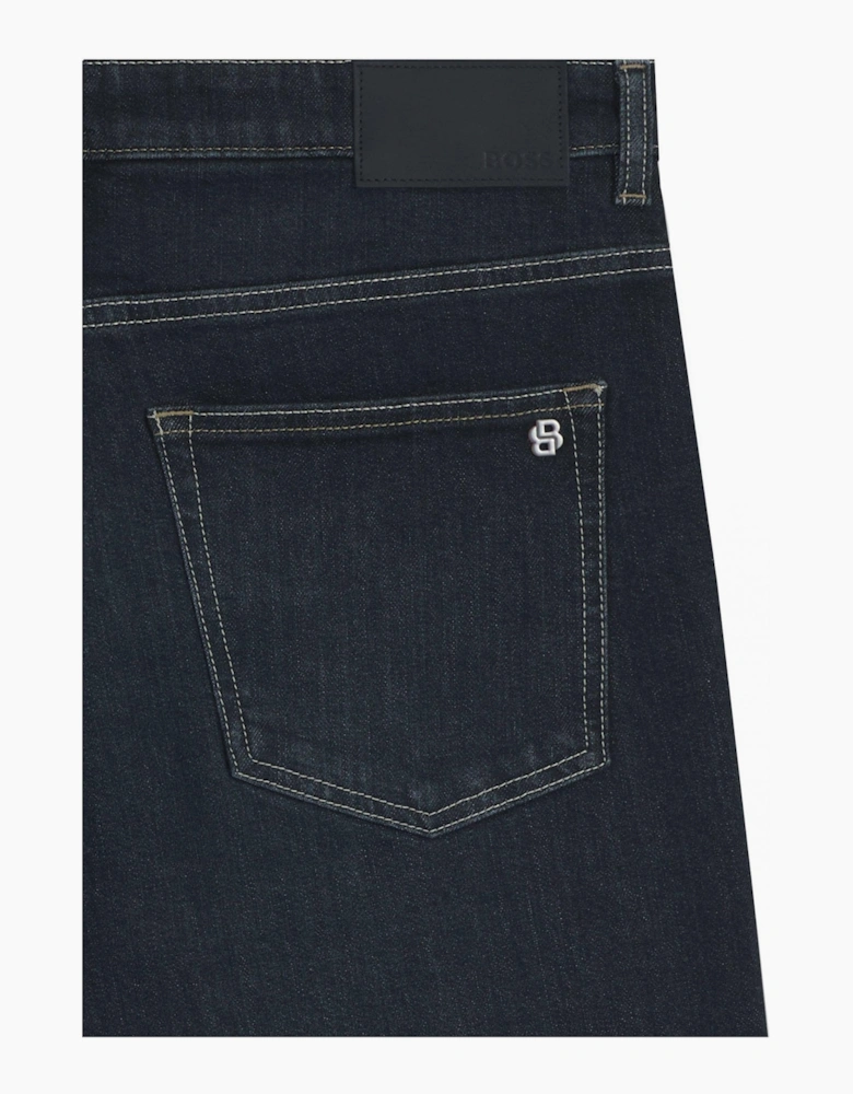 Hugo Boss Men's Dark Blue Delaware Slim Fit Jeans
