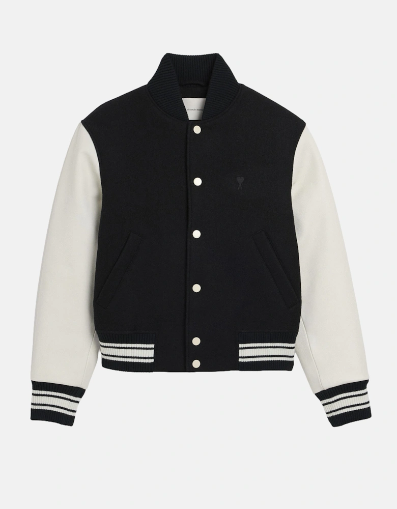 Padded Ami Paris Teddy Jacket Black