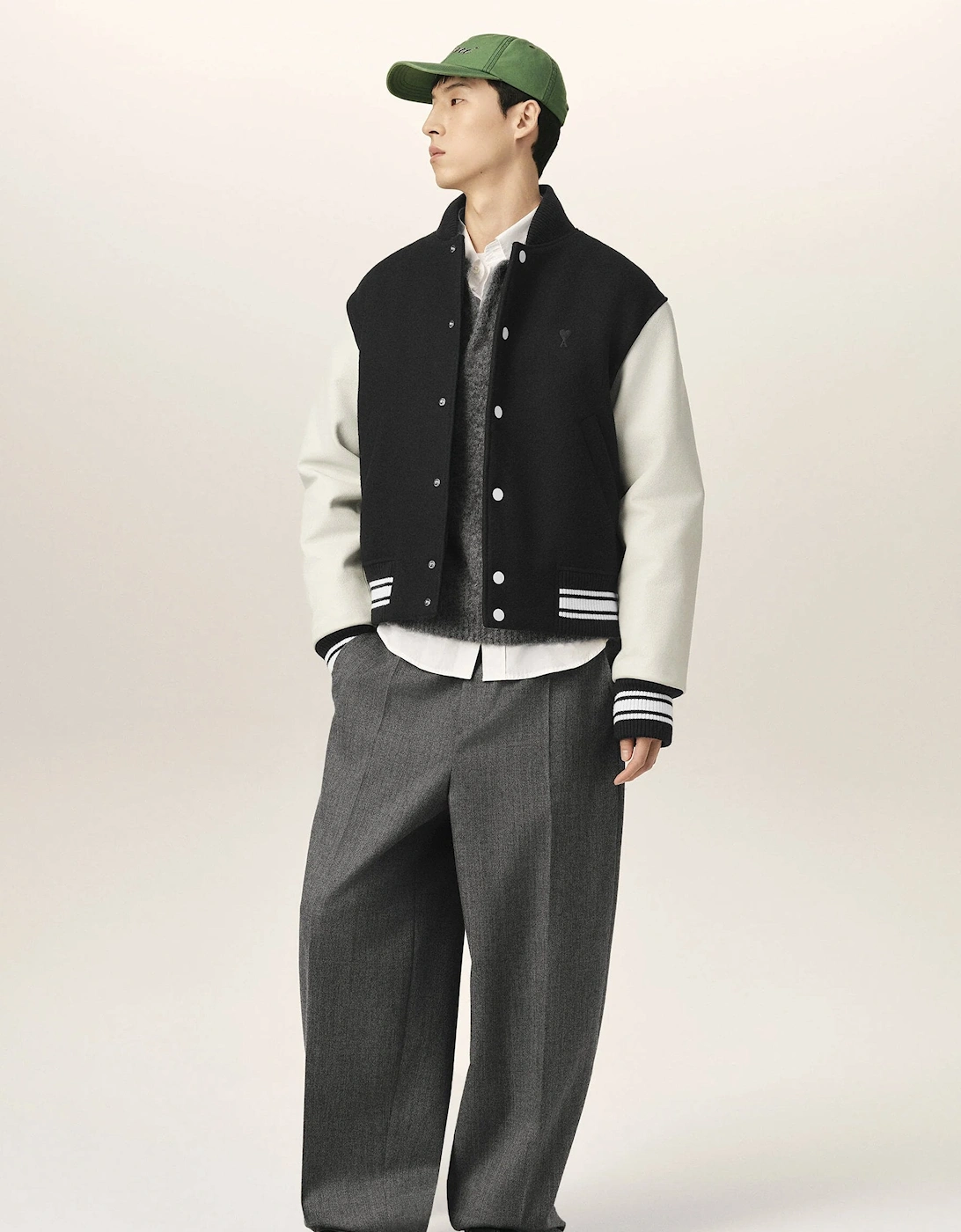 Padded Ami Paris Teddy Jacket Black