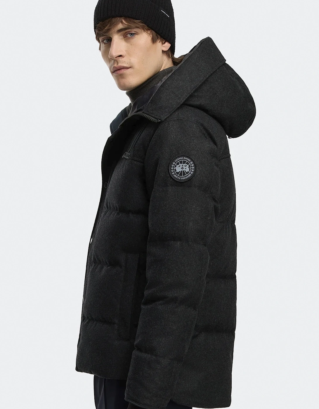 Macmillan Wool Parka Charcoal
