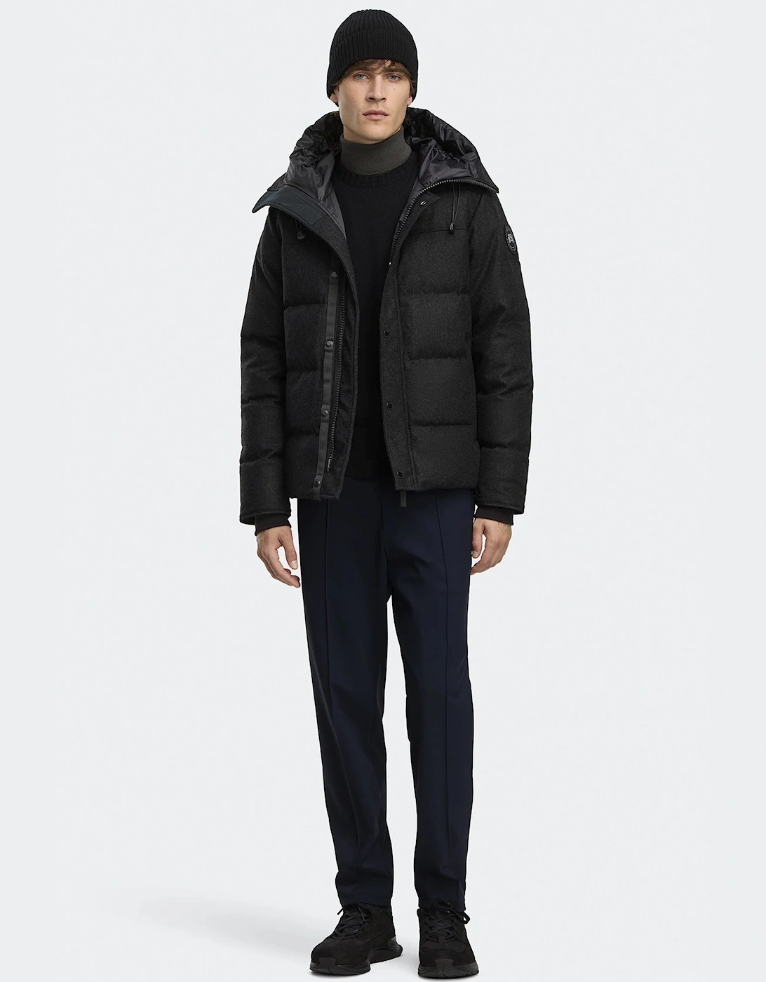 Macmillan Wool Parka Charcoal