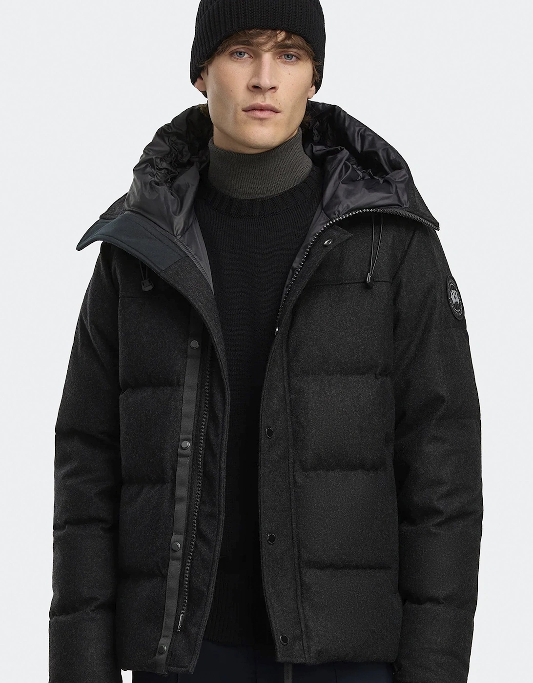 Macmillan Wool Parka Charcoal