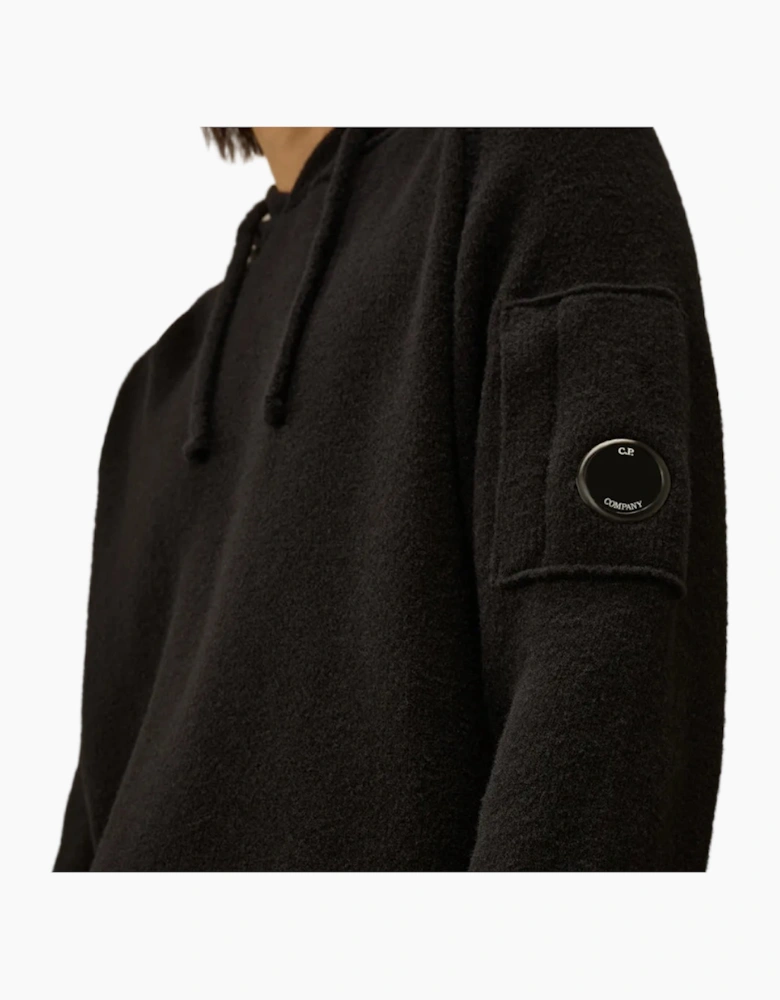 Fleece Knit Lens Hoodie