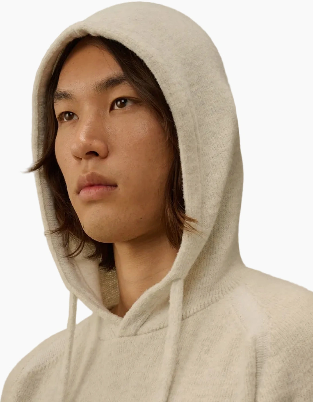Fleece Knit Lens Hoodie