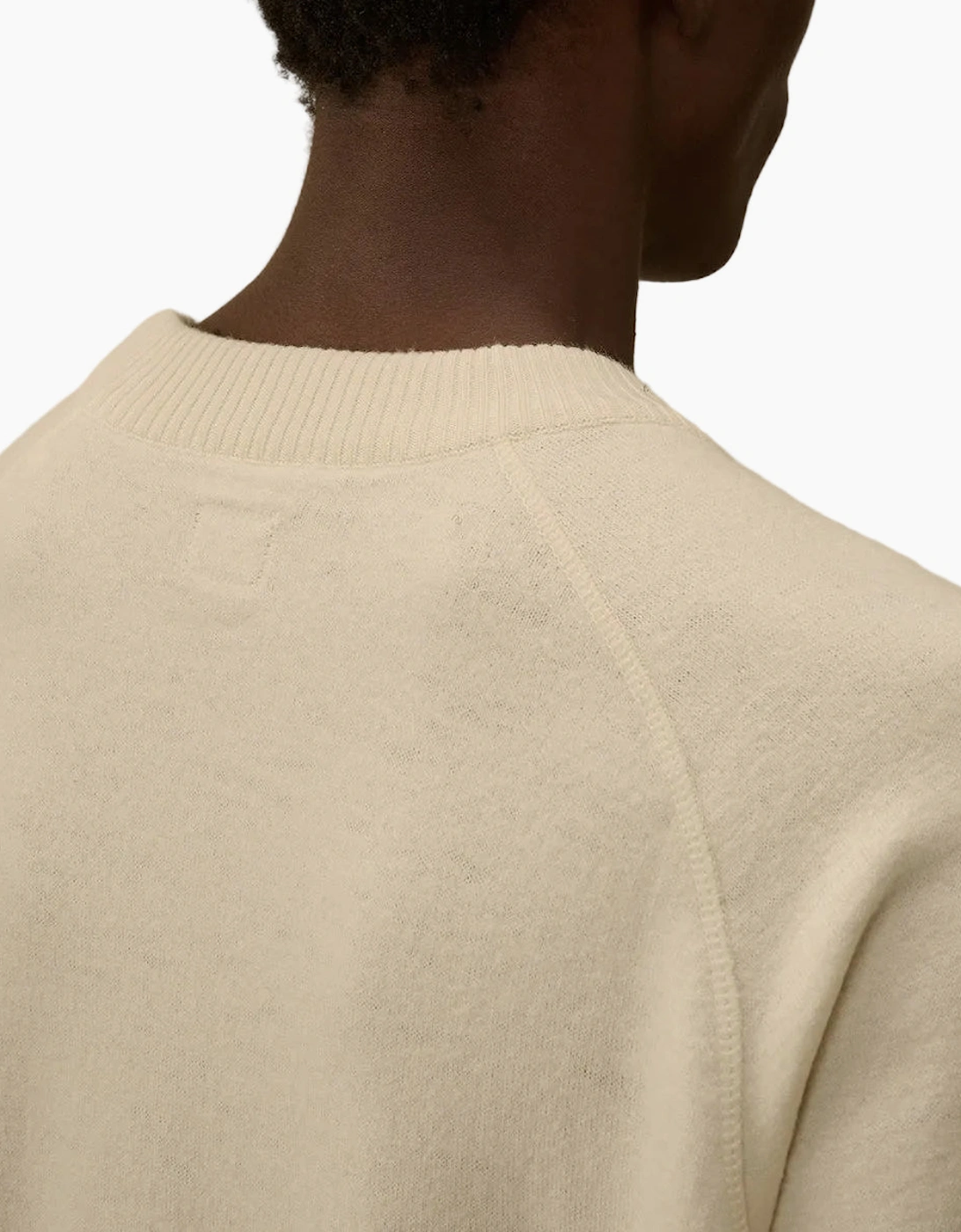 Felted Merino Wool Crewneck Lens Knit