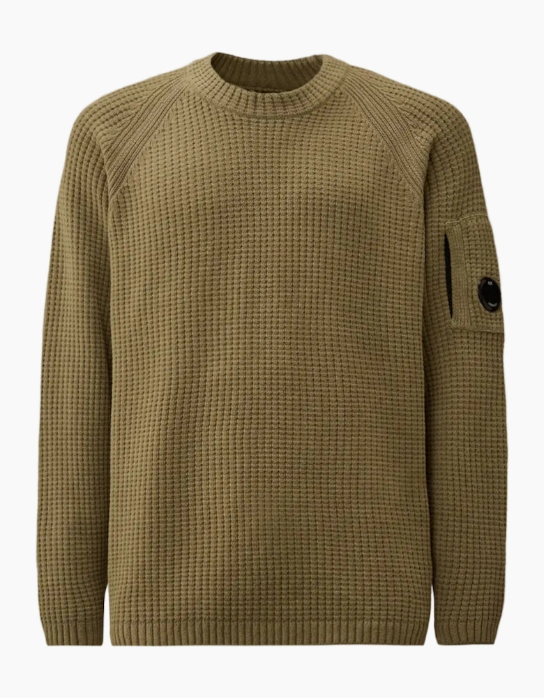 Chenille Waffle Knit Lens Jumper