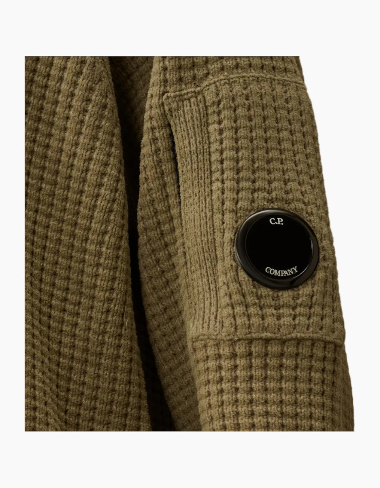 Chenille Waffle Knit Lens Jumper