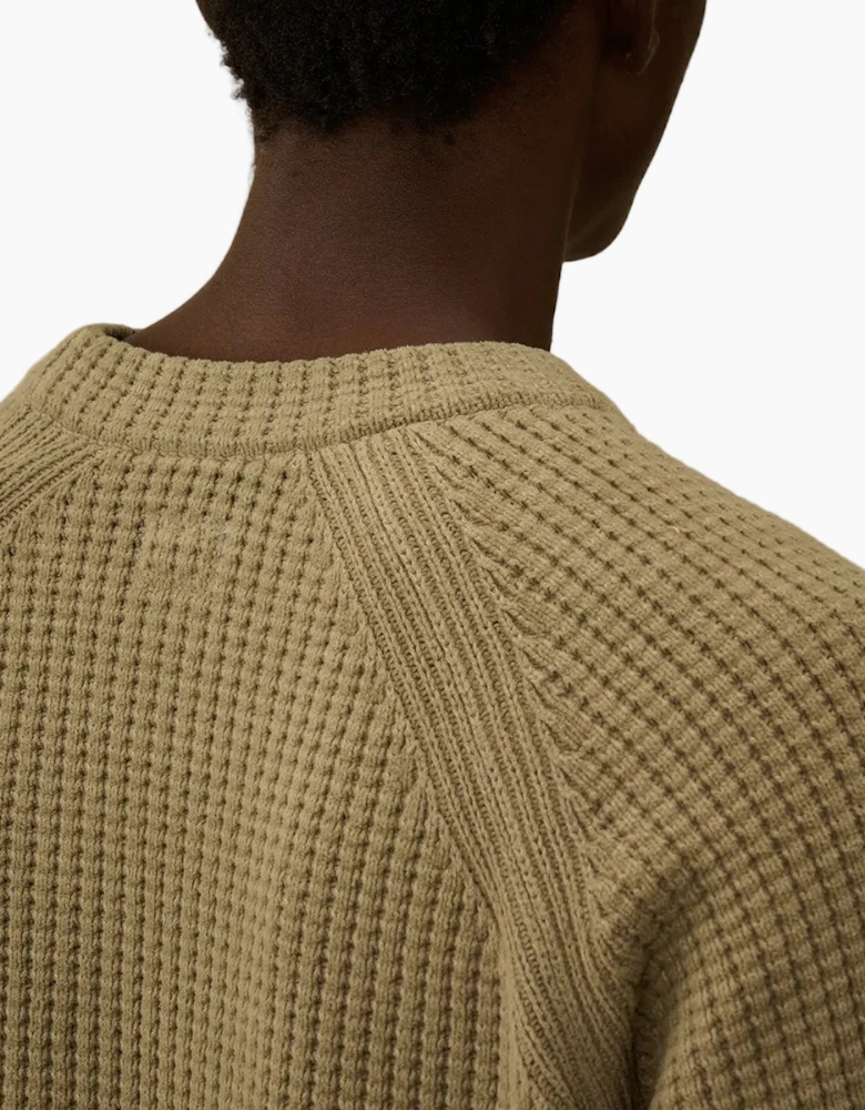 Chenille Waffle Knit Lens Jumper