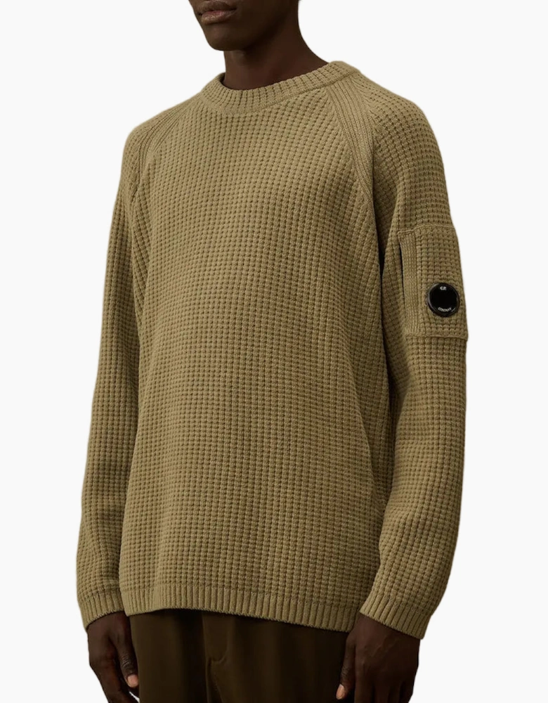 Chenille Waffle Knit Lens Jumper