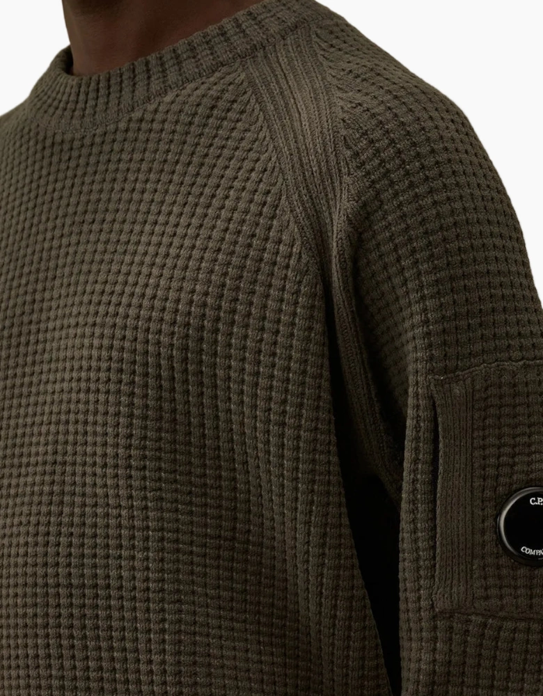 Chenille Waffle Knit Lens Jumper