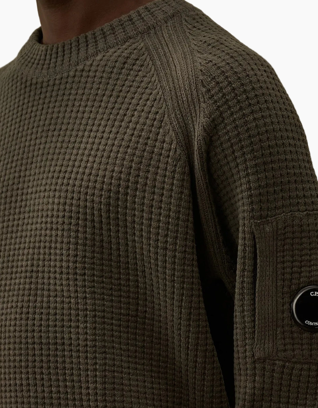 Chenille Waffle Knit Lens Jumper