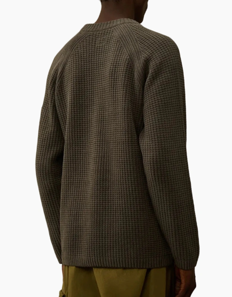 Chenille Waffle Knit Lens Jumper