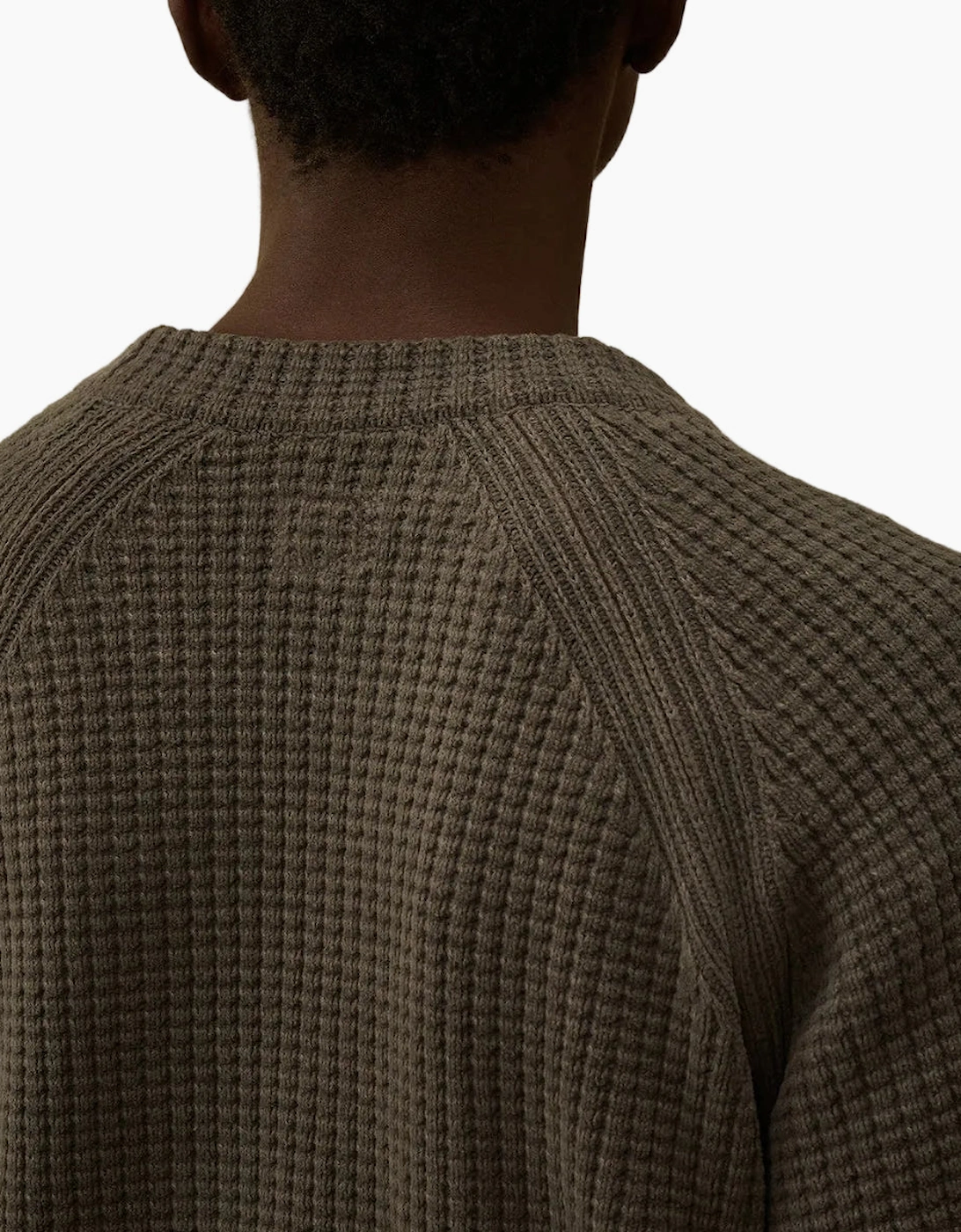 Chenille Waffle Knit Lens Jumper