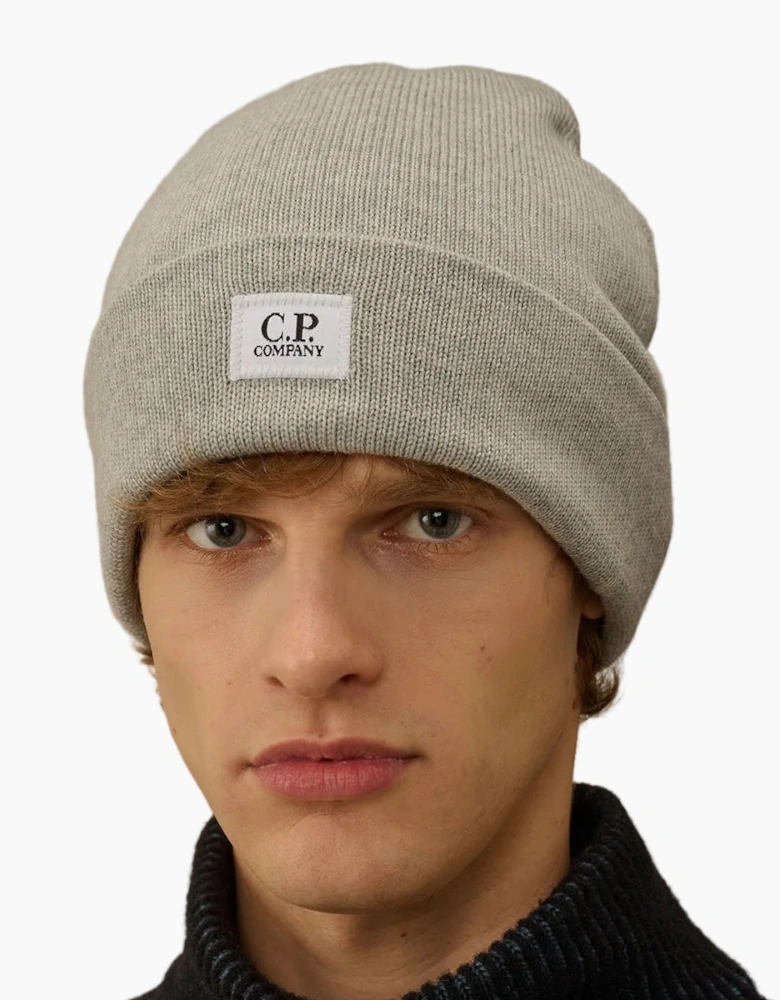 Extrafine Merino Wool Logo Beanie