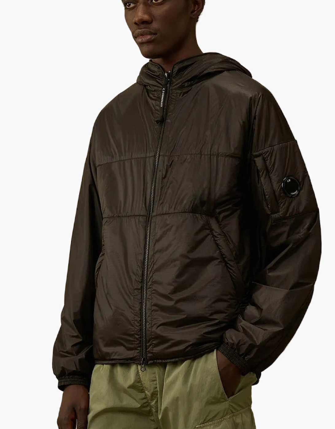 NADA Shell Padded Hooded Lens Jacket
