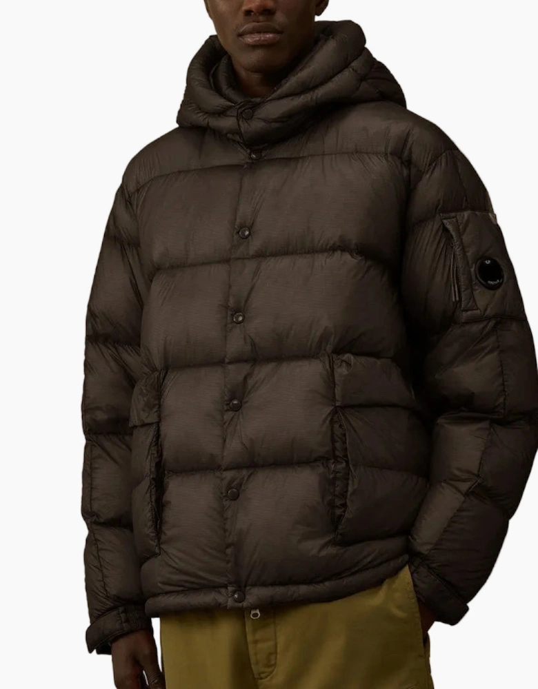 D.D. Shell Hooded Lens Down Jacket