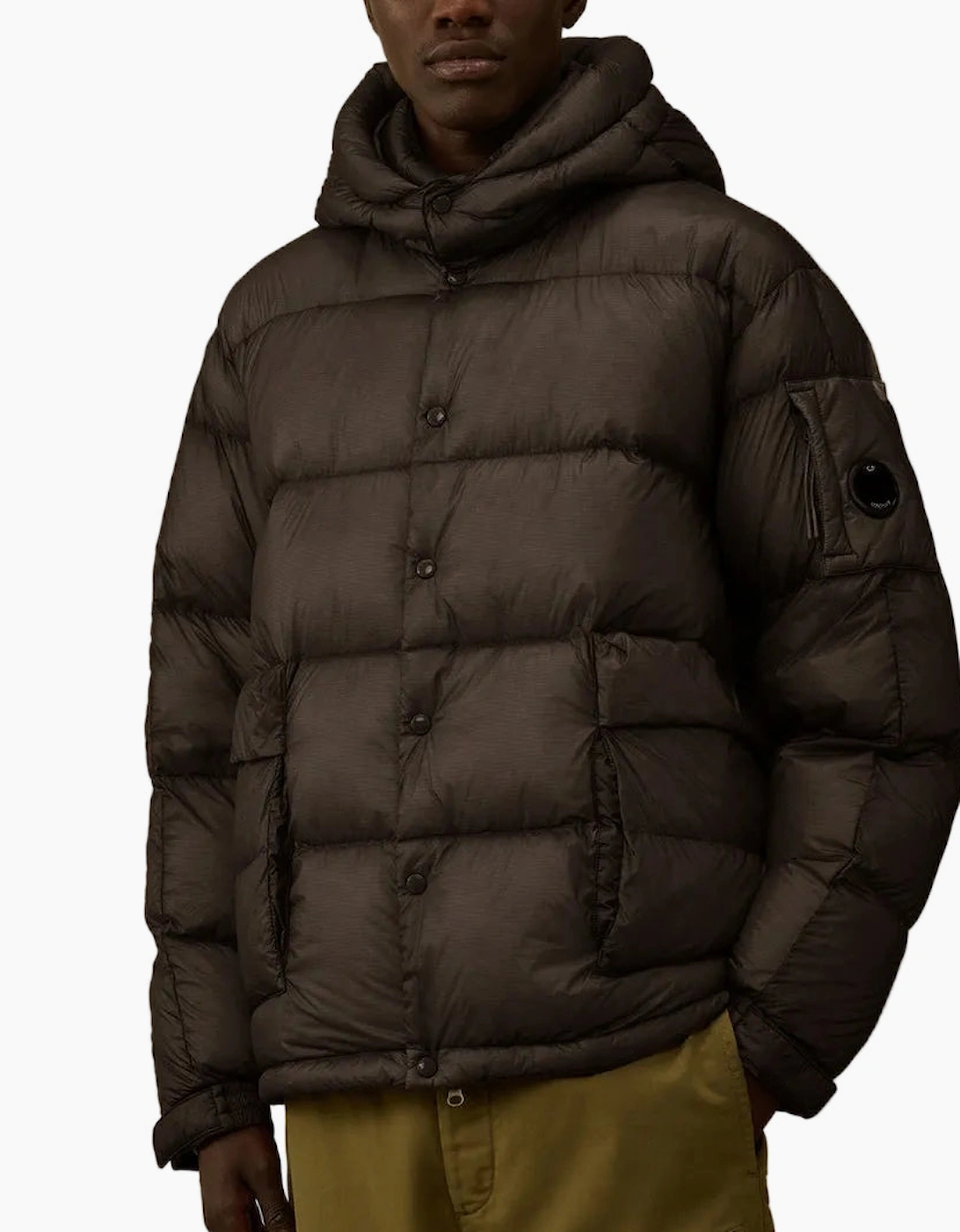 D.D. Shell Hooded Lens Down Jacket