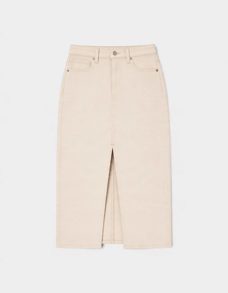 Angela Midi Skirt Soft Beige