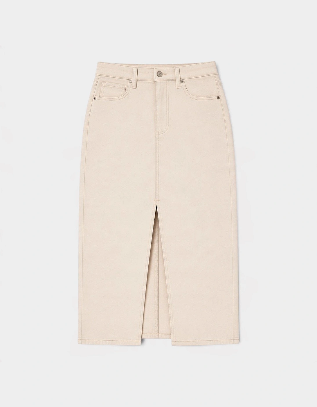 Angela Midi Skirt Soft Beige