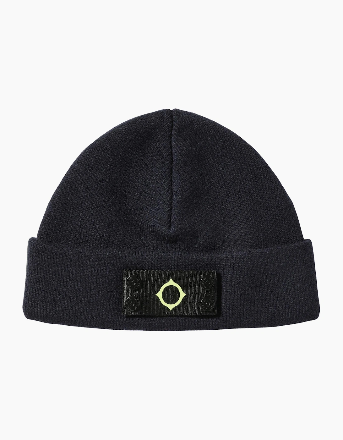 Ma.Strum Badge Dark Navy Beanie
