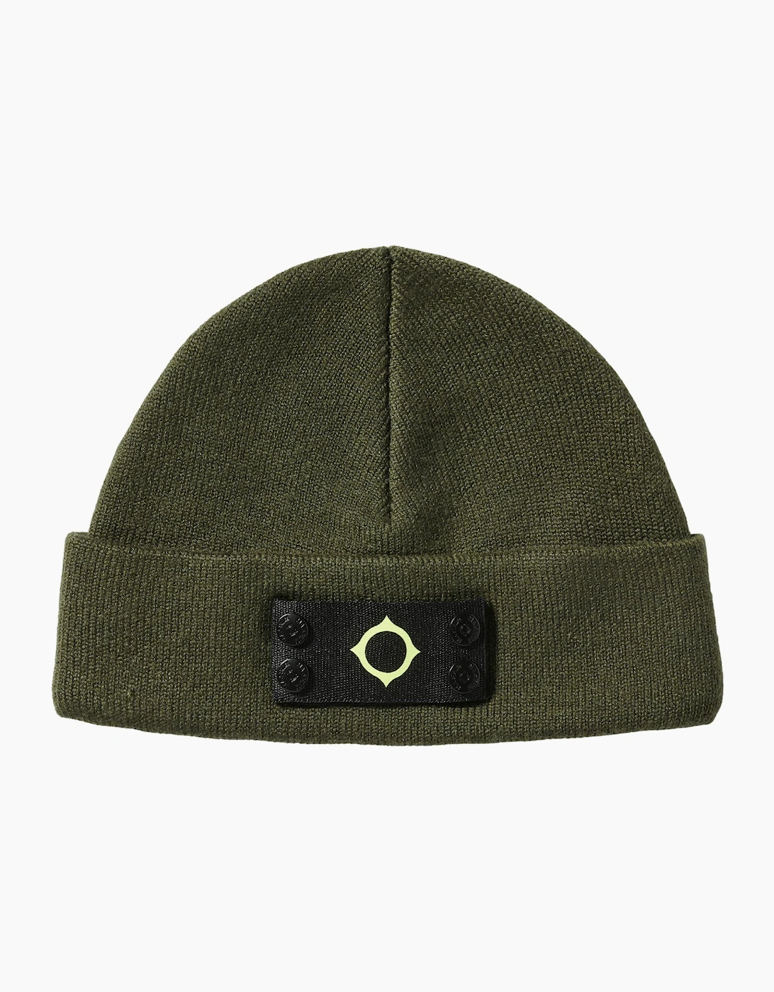 Ma.Strum Badge Bronze Green Beanie