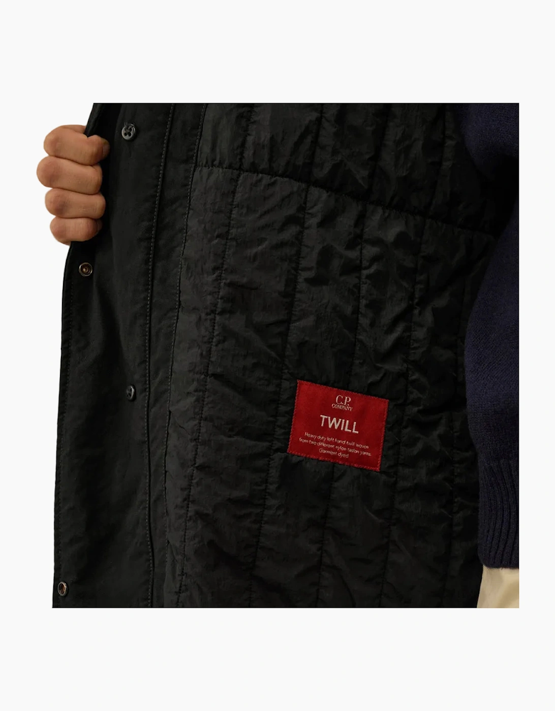Padded Twill Fishtail Lens Parka