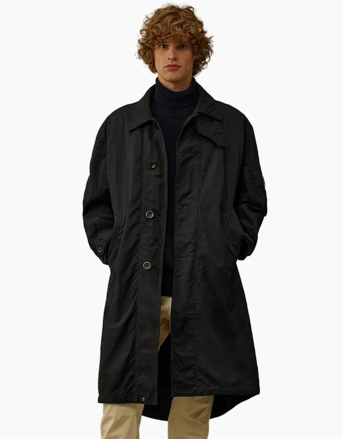 Padded Twill Fishtail Lens Parka
