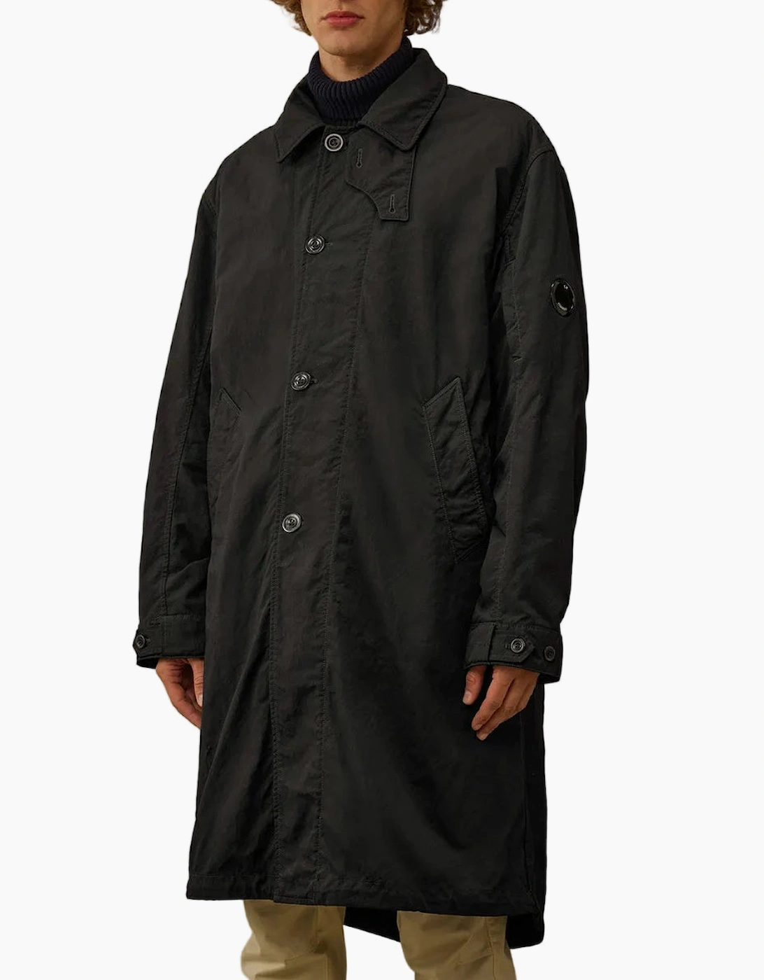 Padded Twill Fishtail Lens Parka
