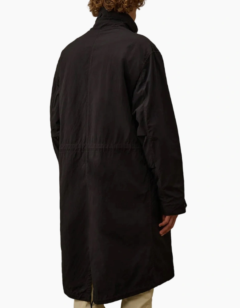 Padded Twill Fishtail Lens Parka