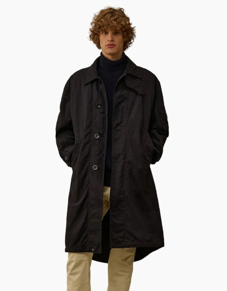 Padded Twill Fishtail Lens Parka