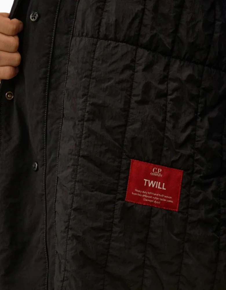 Padded Twill Fishtail Lens Parka