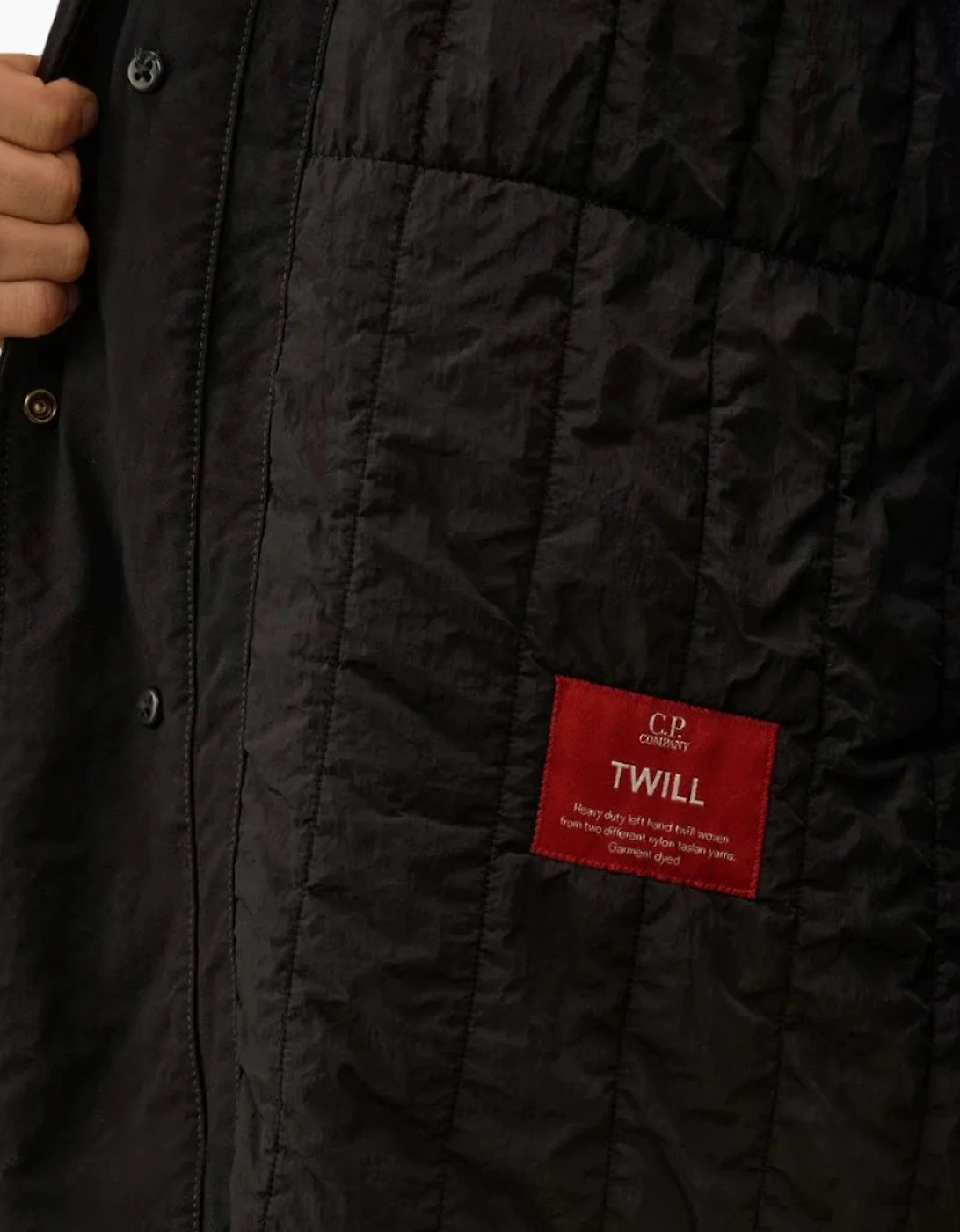 Padded Twill Fishtail Lens Parka