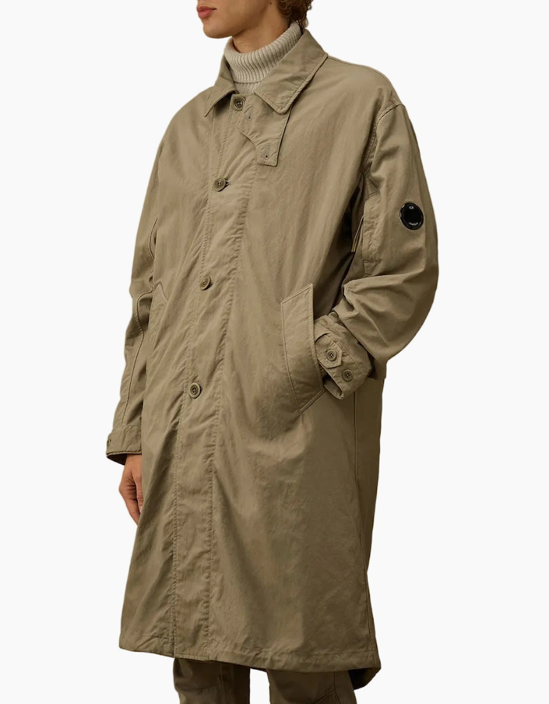 Padded Twill Fishtail Lens Parka