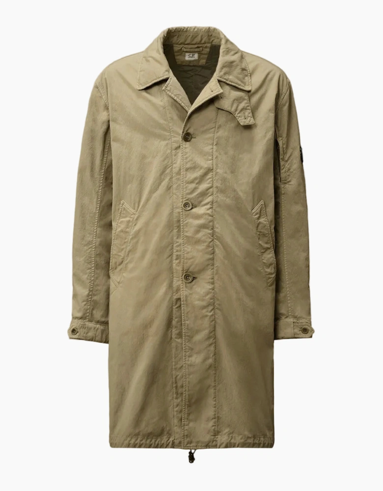 Padded Twill Fishtail Lens Parka